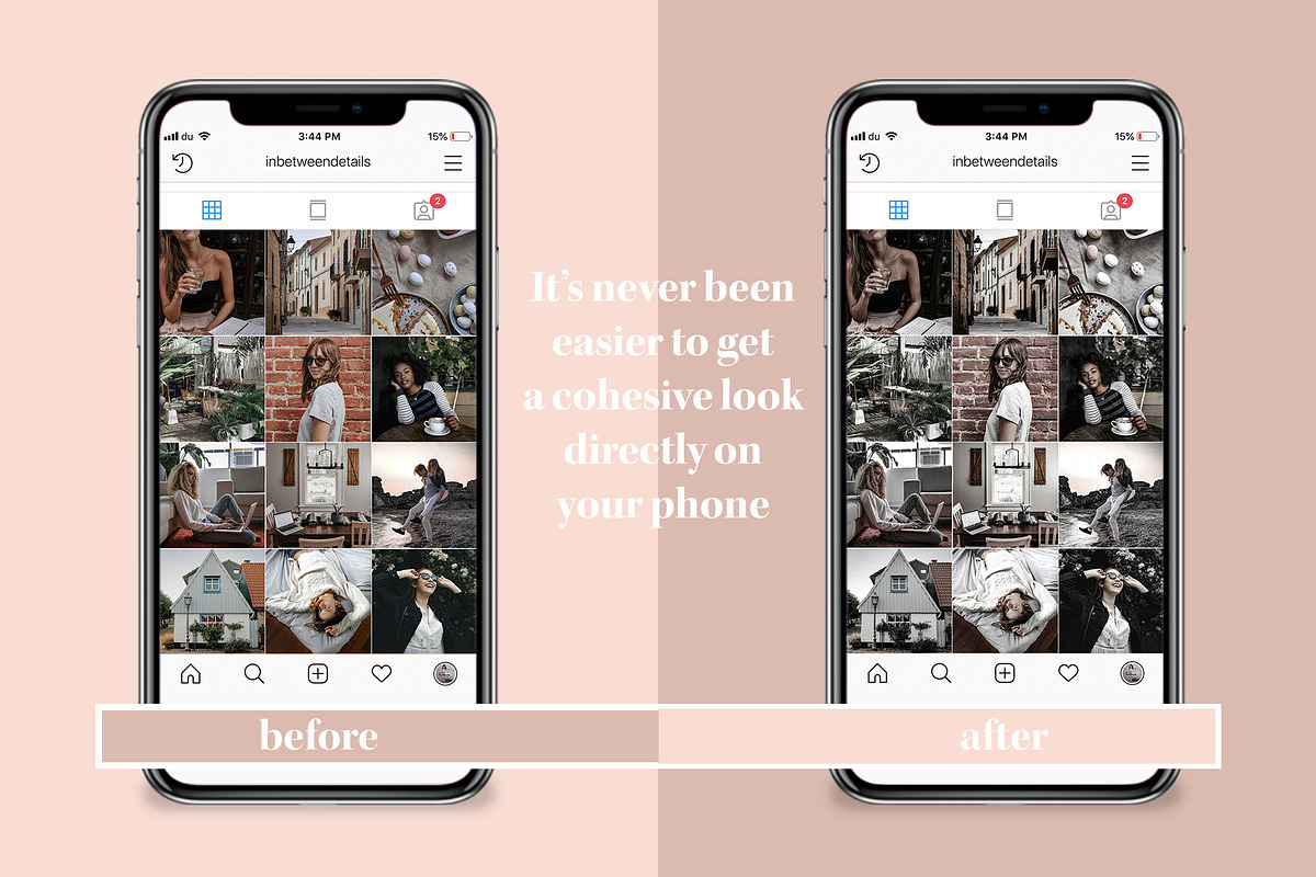 Minimal Grey Lightroom Mobile Preset, an Action Add-On by in between details (Photo 4 of 16)