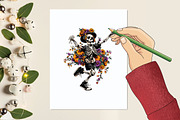 Halloween Skeleton Dance Sublimation, a Graphic by designcity5 (Thumbnail 5 of 5)
