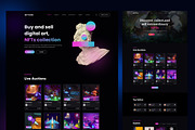 NFT’SFeo - Marketplace Website Templ, an UI Kit Template by ArtGalaxy (Thumbnail 1 of 5)
