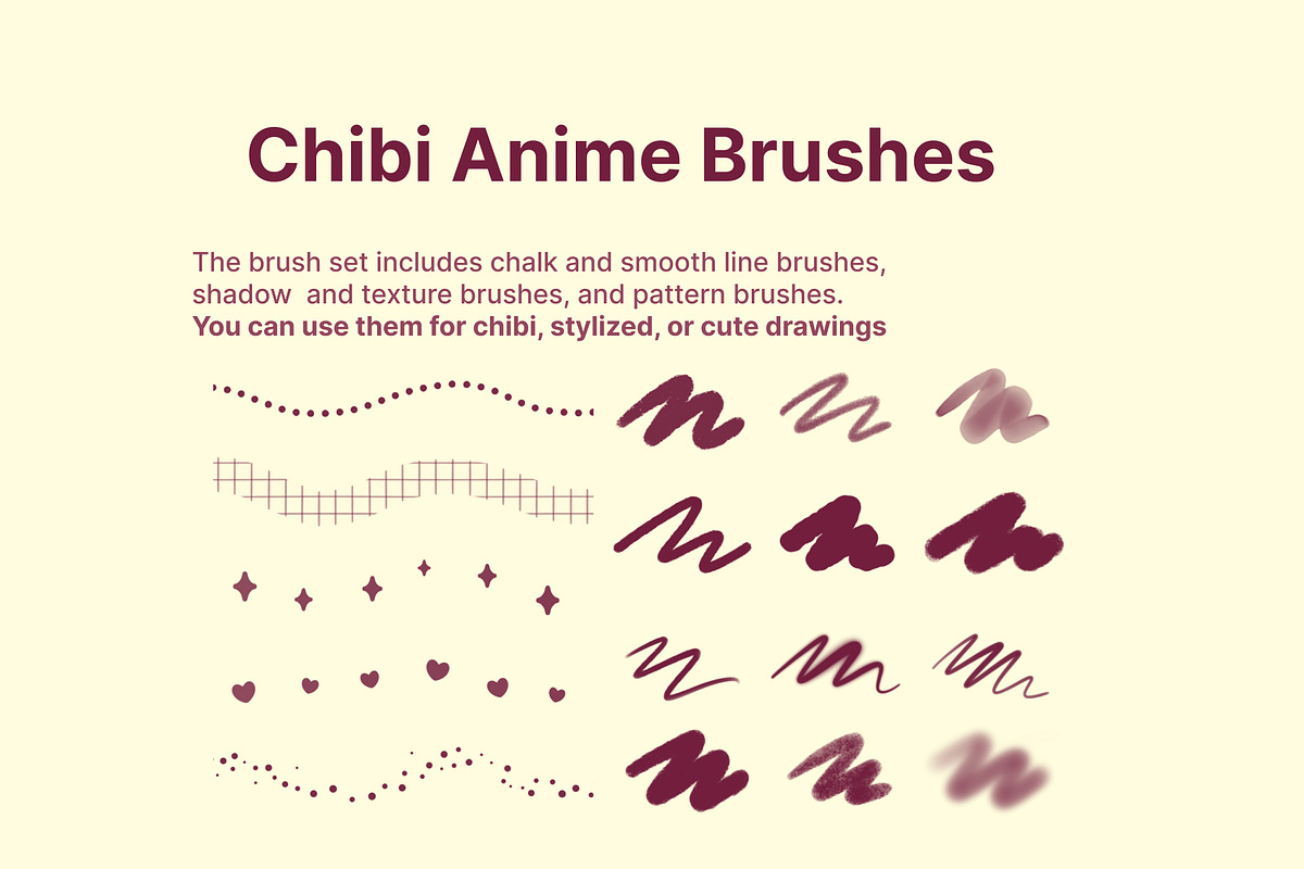 Anime Style Brushes for Procreate, a Brushes & More by InkPrintsTattoo (Photo 3 of 8)