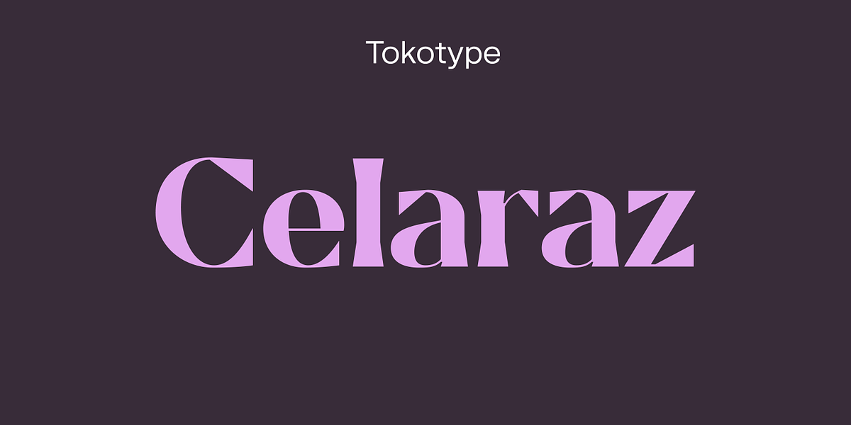 Celaraz, a Serif Font by Tokotype (Photo 1 of 6)