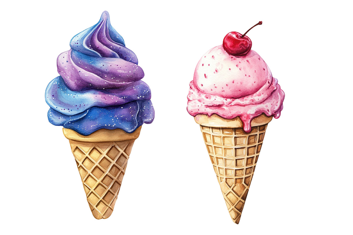 Ice Cream Cone Clipart, an Illustration by Designworld (Photo 4 of 5)