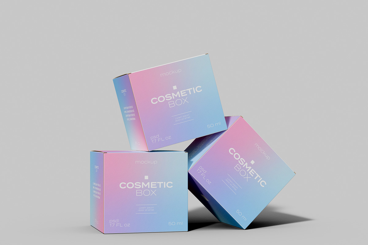 Cosmetic Boxes Mockup, a Packaging Mockup by Mego-studio
