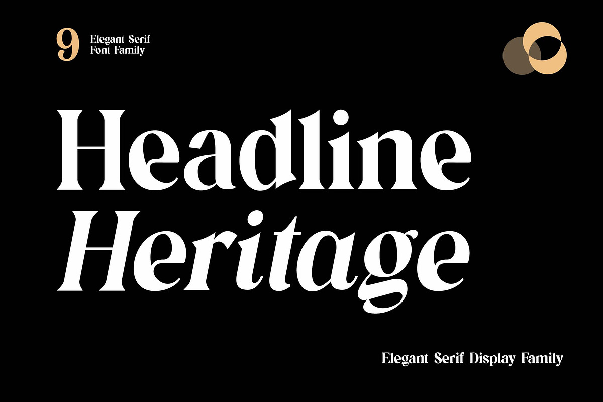 Headline Heritage Elegant Serif Font, a Serif Font by UICreative (Photo 1 of 13)