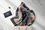 Baroque Floral Arabesque Silk Scarf, an Object Graphic by ilustrinna (Thumbnail 5 of 6)
