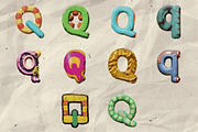 260 Stylized Alphabets (for collage), an Object Graphic by Megan Aili Designs (Thumbnail 18 of 28)