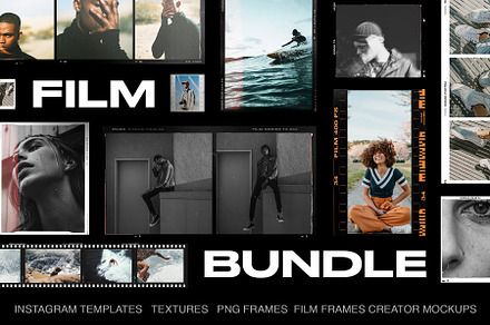 FILM FRAMES BUNDLE, a Product Mockup by The Muza