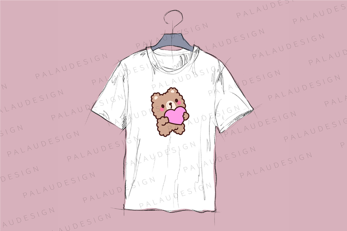 Cute Kawaii Teddy Bear Character, an Animal Illustration by Palau (Photo 2 of 12)