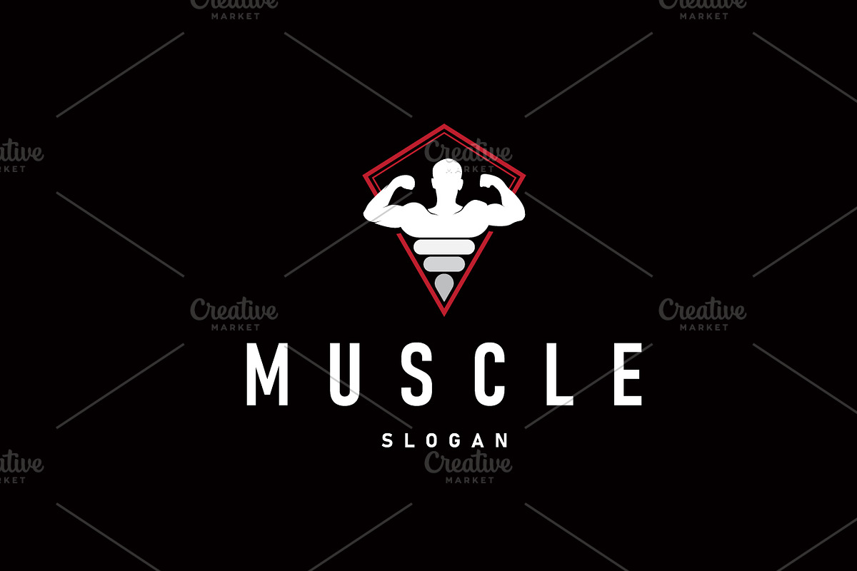 fitness club design gym logo, a Branding & Logo Template by Maylianaw28