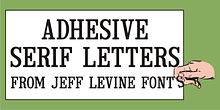 Adhesive Serif Letters JNL