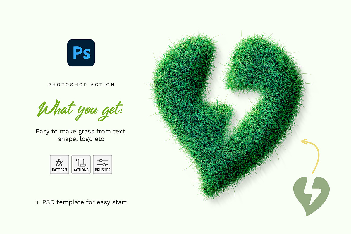 Grass Effect Photoshop Action, an Action Add-On by Andrew Skoch Design (Photo 5 of 6)