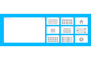 Web browser window, pages layout, a Technology Illustration by 32pixels