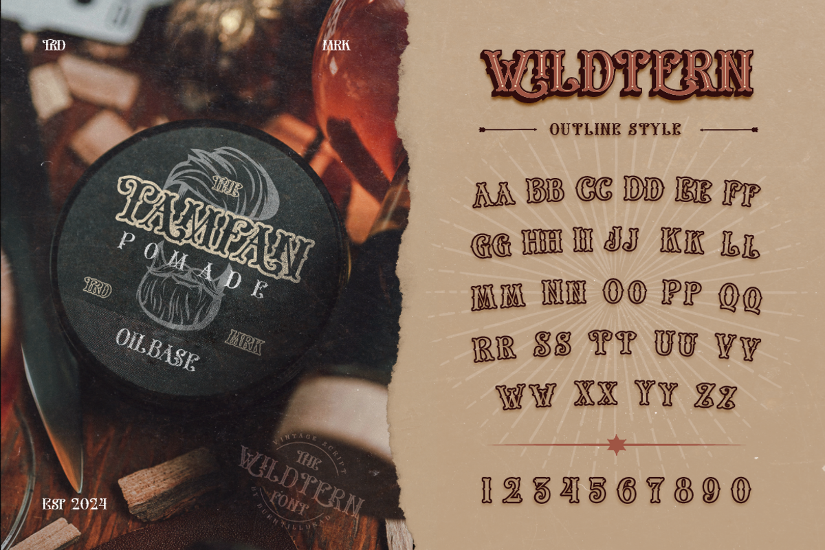 The Wildtern Typeface, a Serif Font by Burntilldead (Photo 11 of 13)