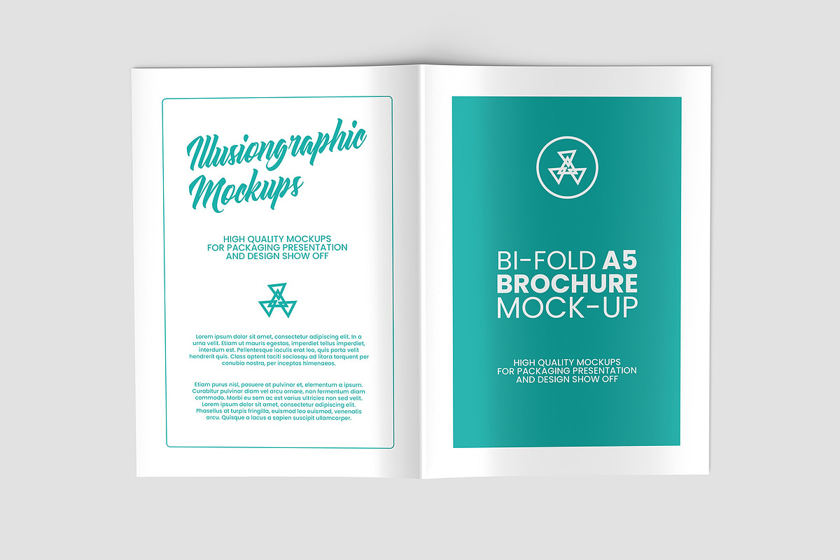 Bi-Fold A5 Brochure Mock-up, a Books & Magazine Mockup by Illusiongraphic (Photo 15 of 25)