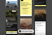 Solar Energy Company Mobile, a Websites & App Template by SLAB! Design (Thumbnail 2 of 3)