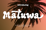 Matuwa - Display font, a Handwritten Font by Majelis Art (Thumbnail 1 of 10)