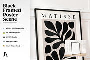 Black Framed Poster DIN A PSD Mockup, a Household Mockup by Julian Adams (Thumbnail 2 of 3)