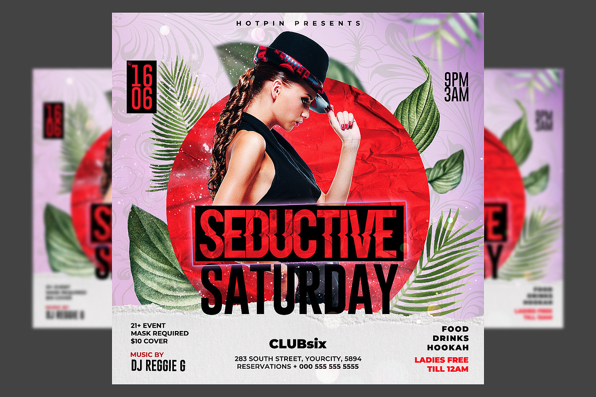 Night Club Flyer Template, a Flyer Template by Hotpin (Photo 1 of 2)
