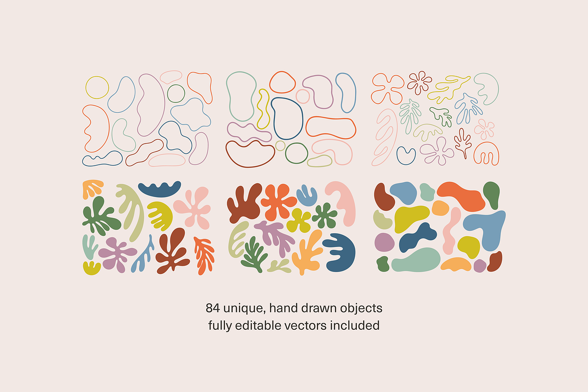 Abstract Organic Shapes & Outlines, a Decorative Illustration by Maggie Waller (Photo 2 of 8)