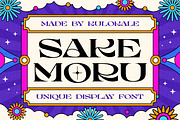 Sake Moru Display Font, a Serif Font by Kulokale (Thumbnail 1 of 10)
