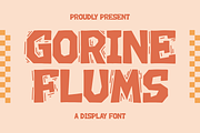 Gorine Flums A Display Font, a Sans Serif Font by Storytype Studio (Thumbnail 1 of 15)