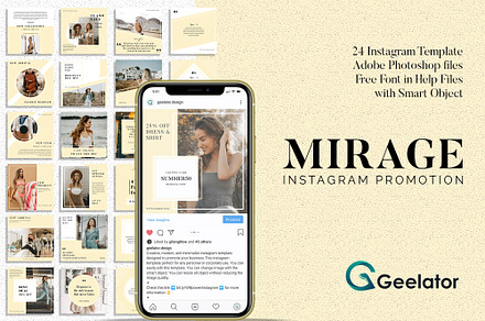 Mirage - Instagram Template, a Social Media Template by Geelator Studio