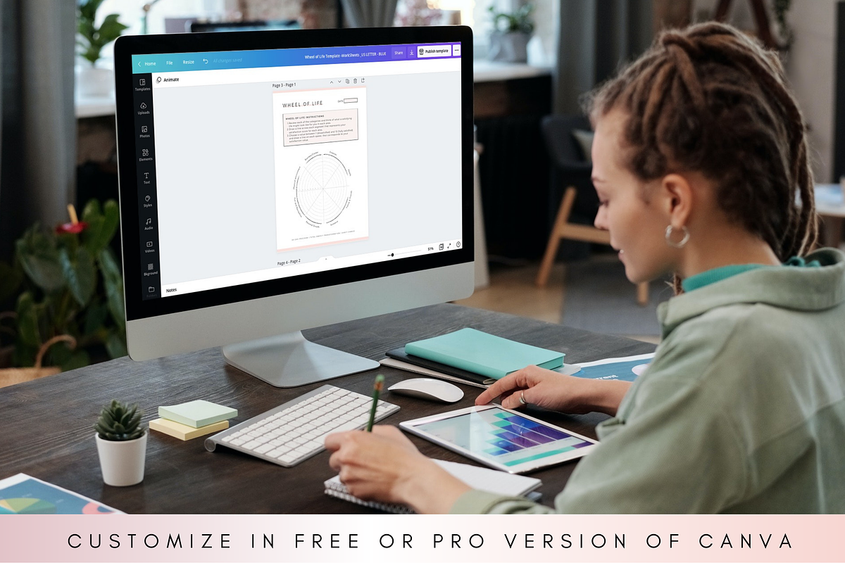 Wheel of life Canva Template, a Brochure Template by Designs by Darowan (Photo 9 of 12)