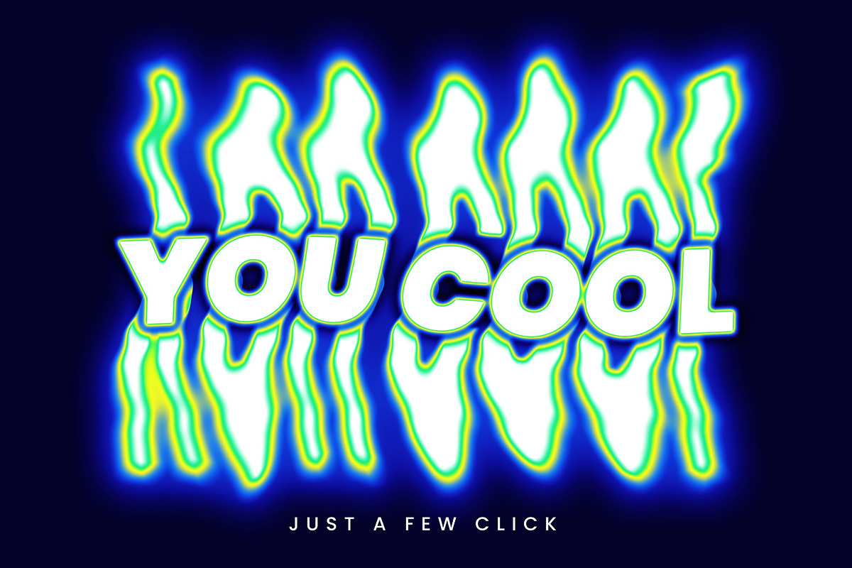 Retro Melt Text Effect, a Layer Style Add-On by WudelMbois Studio (Photo 3 of 3)