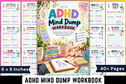 ADHD Mind Dump Workbook, a Stationery Template by Designmela01 (Thumbnail 1 of 6)