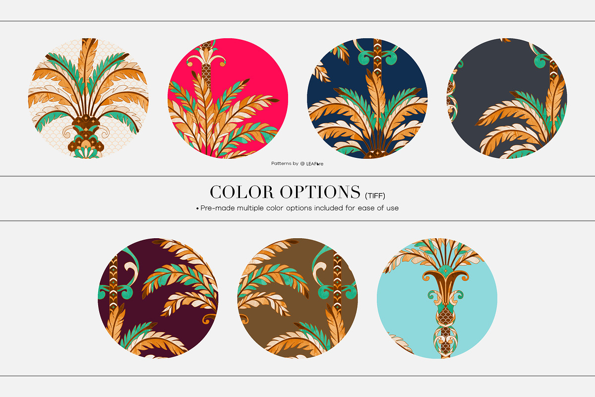 Coqueiro | Hand Drawn Luxury Prints, a Pattern Graphic by LEAFure (Photo 2 of 11)
