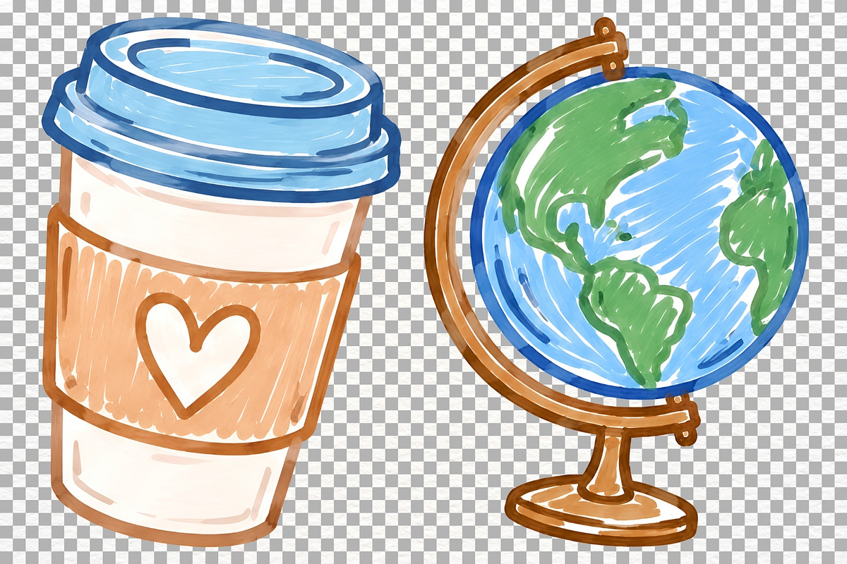 School Supplies Clipart Teacher PNG, an Education Illustration by SugarCloudStudioArt (Photo 5 of 5)