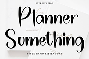 Planner Something, a Handwritten Font by InermediaSTUDIO (Thumbnail 1 of 8)