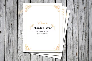 Wedding Welcome Basket Tag, a Stationery Template by retrographix
