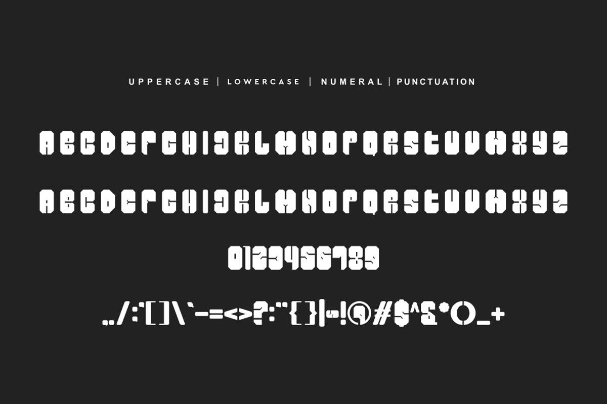 Techno Cracta - Block & Futuristic F, a Sans Serif Font by QR Design Studio (Photo 5 of 6)