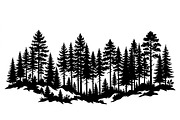 Majestic Pine Trees SVG, a Finance Illustration by Amazin_art (Thumbnail 10 of 34)