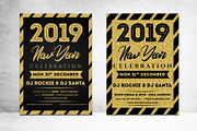 NEW YEAR FLYER 2019 - 2 Style, a Flyer Template by Vijeshri (Thumbnail 1 of 3)