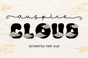 Auspice Cloud - Chinese Font Duo, a Script Font by AnningArts (Thumbnail 1 of 8)