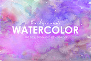 50% OFF 100 Watercolor Backgrounds 2, a Texture Graphic by ArtistMef (Thumbnail 1 of 5)