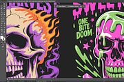 halloween 2025 skull tshirt designs, a Graphic by NH graphic (Thumbnail 3 of 5)