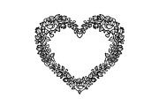 Floral Heart Frame SVG Bundle, an Illustration by Designs_River (Thumbnail 16 of 31)