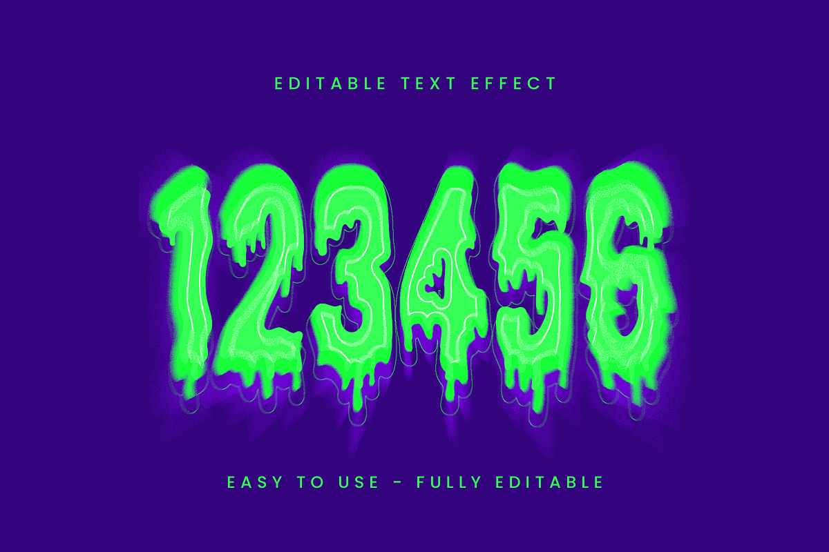 Neon Dripping Scary Text Effect preview 2