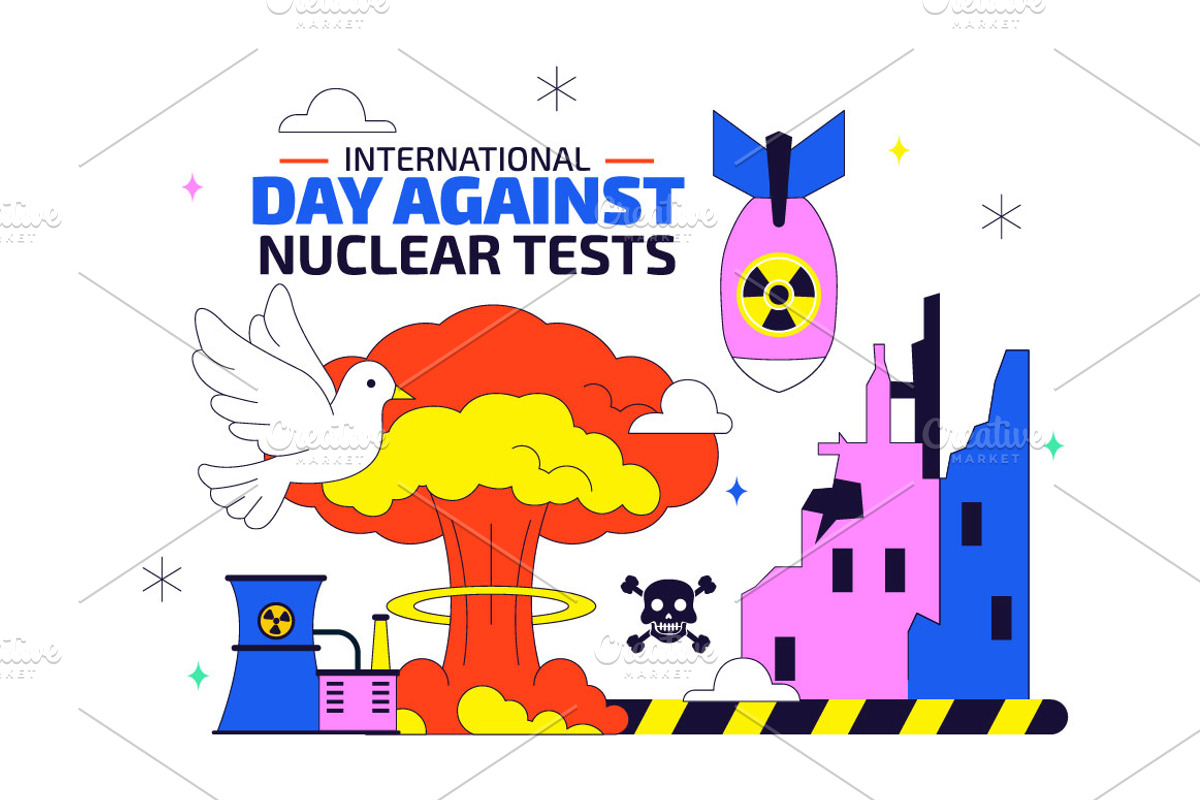 10 Day Against Nuclear Tests, an Object Illustration by denayunebgt (Photo 4 of 4)