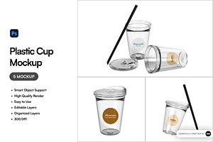 Plastic Cup Mockup, a Packaging Mockup by SLAB! Design