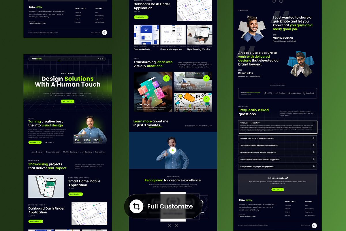MikoLibrary - Freelancer Portfolio preview 2