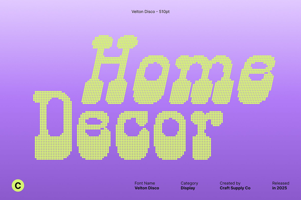 Velton Disco, a Serif Font by Craft Supply Co. (Photo 3 of 8)