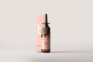 Nasal Spray Bottle Mockups