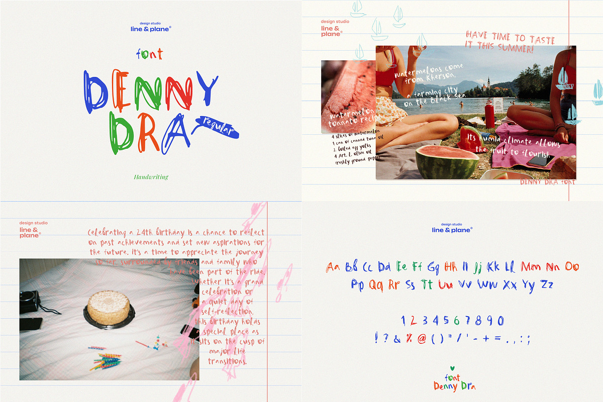 Font Bundle 50%Off-Latine & Cyrillic, a Handwritten Font by line & plane (Photo 4 of 6)