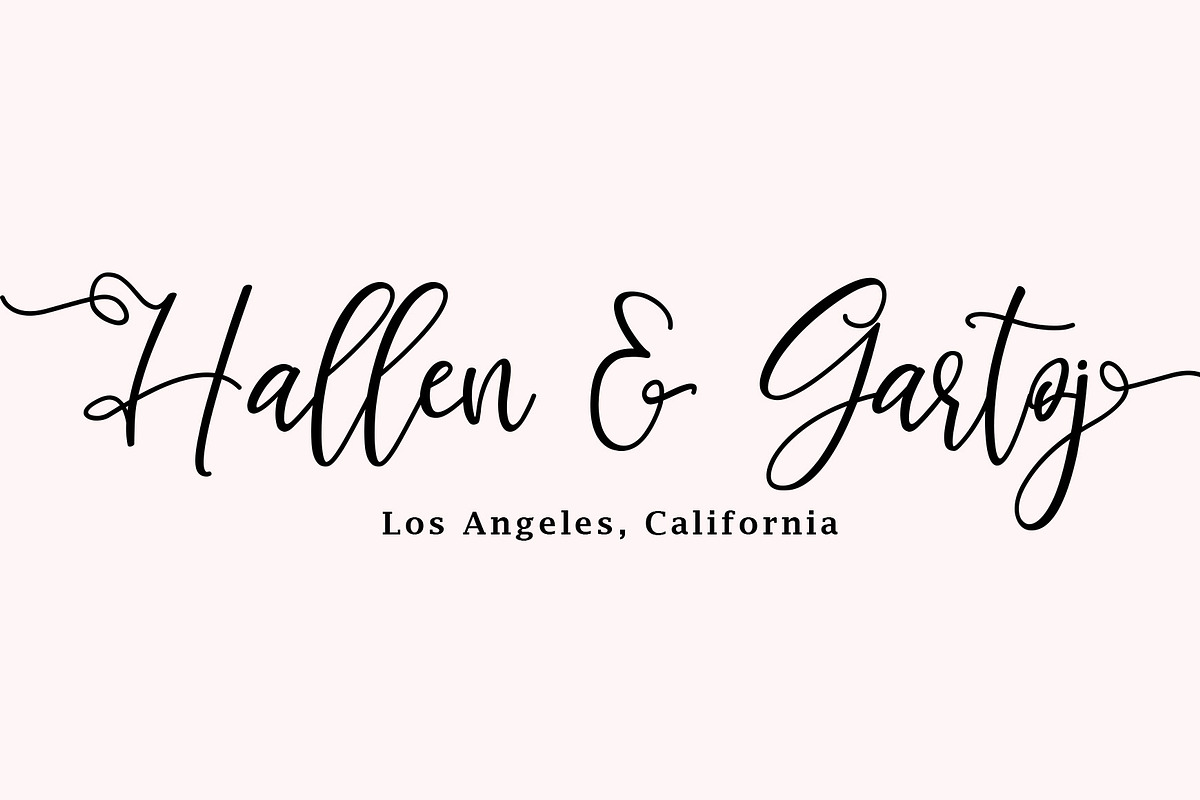 Moth Orchid Wedding Calligraphy Font, a Script Font by Face Lab (Photo 8 of 9)