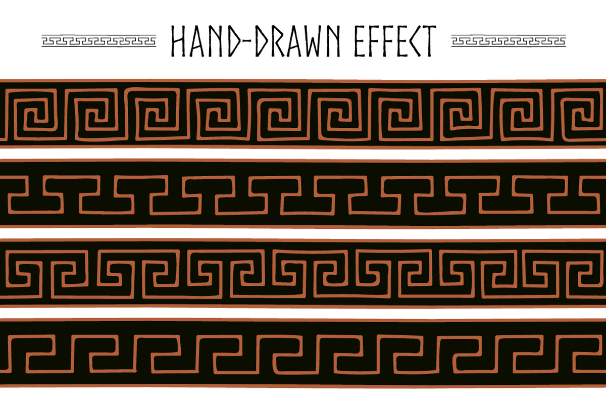 Black and brown meander brushes, a Brush Add-On by ekmelica (Photo 3 of 5)