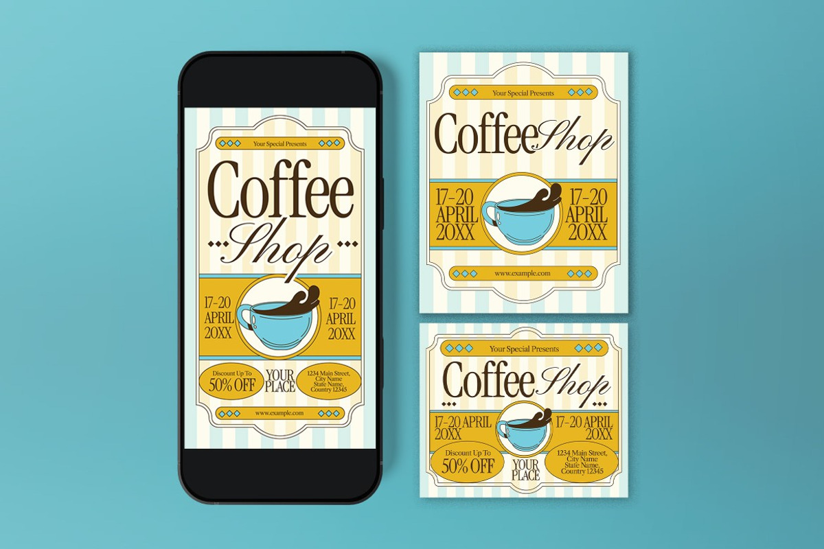 Coffee Shop Promotion Flyer preview 3